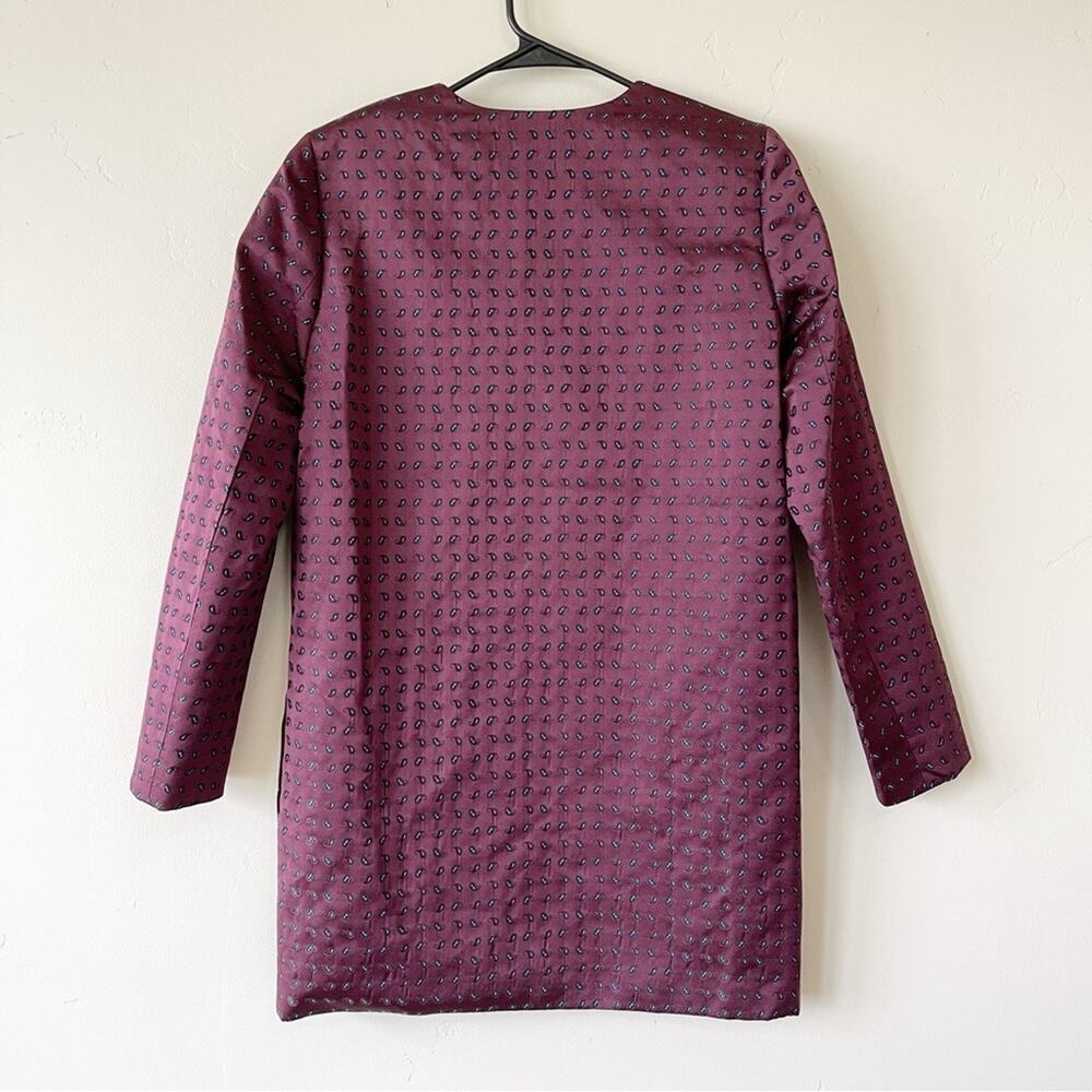 Alexander Wang Micro Paisley Tunic Silk-Blend Mini Dress 4 NWT Quiet Luxury FW13 - Picture 9 of 10